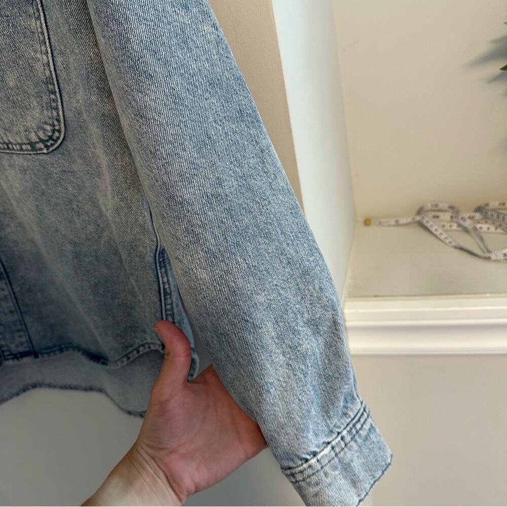 DL1961 Light Denim Button Front Shirt Jacket XS - Picture 9 of 15